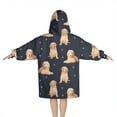thumbnail image 2 of Goldendoodle Dog Blanket Hoodies for Kids 6-13YR Oversize Wearable Blanket Hoodies for Boys Girls Teens, 2 of 7