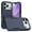 Darkblue, variant on Decase Compatible with iPhone 17 Pro Max 2025 Case, Heavy Duty Hybrid 2 in 1 Hard PC+Soft Flexible Rubber Silicone Dual-Layer Cover,Shockproof Protective Phone Case for iPhone 17 Pro Max,Purple