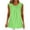 Green, variant on Women Linen Asymmetric V Neck Sleeveless Boho Casual Vacation Beach Loose Tank Tops, Mint Green XL