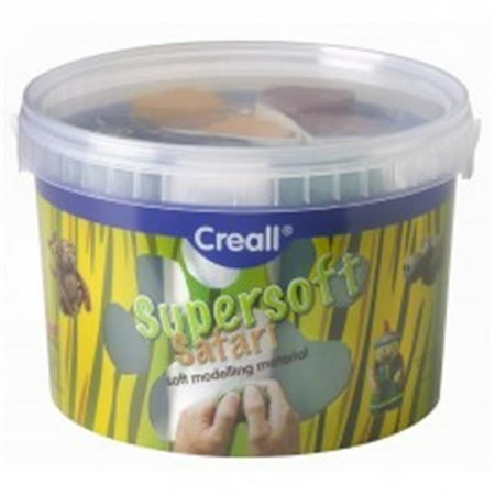 Safari Assortment - American Educational A-25090 1750 g Creall Supersoft Safari Poster - Assortment of 5