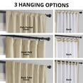 thumbnail image 5 of Half Price Drapes Signature Neutral Ground Velvet Blackout Curtains For Bedroom(1 Panel), 50WX 120L, 5 of 11