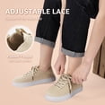 thumbnail image 3 of STQ Womens Casual Shoes Breathable Women's Fashion Sneakers Lightweight Slip on Travel Shoe for Women with Fold-Down Heel Beige Size 9, 3 of 7