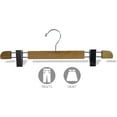 thumbnail image 3 of INTERNATIONAL HANGER Natural Low Profile Wood Bottom Hanger, 10 Pack, 3 of 3