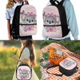 thumbnail image 2 of Jeiento Koala Schoolbag 17 Inch Primary School Backpack with Lunch Bag Pencil Case Holder Flower Kids Girls Bookbag Set 3 Pcs Travel Rucksack Pink, 2 of 7