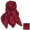 thumbnail image 4 of PBPBOX Satin Scarf Dark Red 1Pcs Lightweight Turban Accessories for Women Various Occasions, 4 of 6