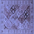 thumbnail image 1 of Ahgly Company Indoor Square Oriental Blue Industrial Area Rugs, 6' Square, 1 of 4