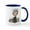 White/Navy Inside, variant on CafePress - Pigpen Mug - 11 oz Ceramic Mug - Novelty Coffee Tea Cup