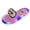 Pink, variant on Women's Light Up Slippers Cute Cartoon Eyes Sensor LED Glow Sandals Flat Non-Slip Slip-On Shoes Blue