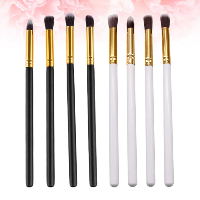 WHAMVOX 2Set Makeup Brush Set with Assorted Color Fiber Bristles for Natural Makeup and Easy Hold