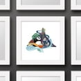 thumbnail image 4 of Gallery Pops Kung Fu Panda 4 - The Chameleon Big City Group Wall Art, White Framed Version, 12" x 12", 4 of 5