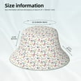 thumbnail image 3 of Bingfone Summer Floral Bucket Hat for Men Women,Packable Reversible Printed Sun Hats,Fisherman Outdoor Travel Hiking Beach Caps, 3 of 7