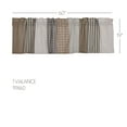 thumbnail image 3 of VHC Brands Ashmont Farmhouse Kitchen, Living Room Curtain Topper Valance 19x60, 3 of 8