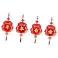 thumbnail image 2 of yuksok 4 Pieces Chinese New Year Hanging Decorations Props Charm Tassel for Holiday B, 2 of 9