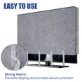 thumbnail image 6 of ASTRAEA 75 in TV Moving Box, Heavy Duty Felt TV Screen Protector with Bottom Strap - Dust & Scratch Resistant Cover for Painting, Renovation, Pet Scratch Prevention, Gray, 6 of 7