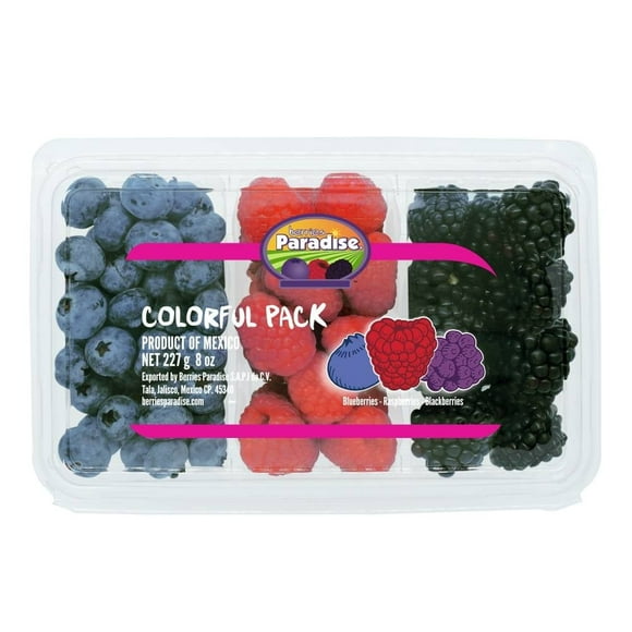 Berries tripack Berries Paradise arandanos, frambuesa y zarzamora 227 g