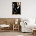 thumbnail image 3 of Stupell Industries Fashionable Equestrian Girl People Painting Gold Floater Framed Canvas Art Print Wall Art, 21 x 31, 3 of 10