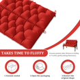thumbnail image 3 of Kimunuk Outdoor Porch Swing Cushion, 47" X 40" X 5" Waterproof Bench Chair Replacement Cushion with 6 Ties for Patio, Red, 3 of 7