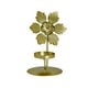 thumbnail image 2 of Seyotauo Christmas Decor - Gold Wrought Iron Candlestick, 5 Unique Designs (Maple Leaf/Butterfly/Flower/Ginkgo Leaf/Wood Leaf), Romantic Dining Table Living Room Decor, Christmas Gifts for Family, 2 of 6