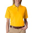thumbnail image 1 of UltraClub 8541 Ladies Whisper Pique Polo Shirt -Gold-Large, 1 of 2