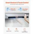 thumbnail image 6 of KFFKFF 36 Inch Under Cabinet Range Hood, Stainless Steel Kitchen Ventilation System, 900CFM Dual Motor, Gesture and Touch Operated, LED Illumination, 4-Speed Exhaust Fan, 6 of 9