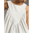 thumbnail image 4 of Camisetas Sin Mangas Tipo Babydoll con Peplum para Mujer, Camisetas Holgadas de Verano, Blusas Casuales con Frunces y Fluidas M, 4 of 10