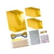 thumbnail image 5 of Kit de láminas de aluminio para manualidades, papel de aluminio para repujado, multiusos, resistente, para manualidades, repujado y metal, 0,07 mm de Oro, 5 of 7