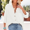 thumbnail image 4 of Clothing 2025 Super Soft Wrinkle Free Button Down Shirts for Women Formal Work Dress Blouses Tops Womens Button Down Shirts Boyfriend Long Sleeve Oversized Blouses Tops, 4 of 7