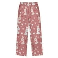thumbnail image 2 of FORMRS Kids Pajama Pants with Pockets Size 9-10Y Boys Lounge Sleep Bottoms, Bunny Love Blooms, 2 of 8