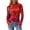 Floral Red Purple, variant on PRETTYGARDEN Womens Long Sleeve Going Out Tops Fall Mesh Floral Blouses Slim Fitted Shirts Date Night Outfits