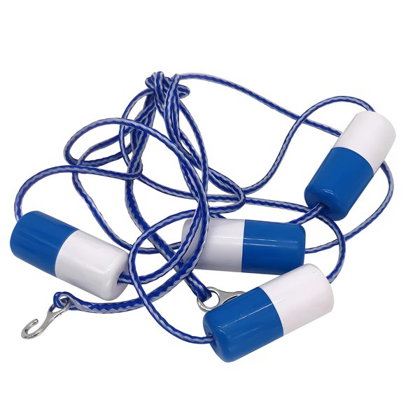 Cuerda de Seguridad Flotante para Piscina FibroPool 4 Flotadores 4,9 m
