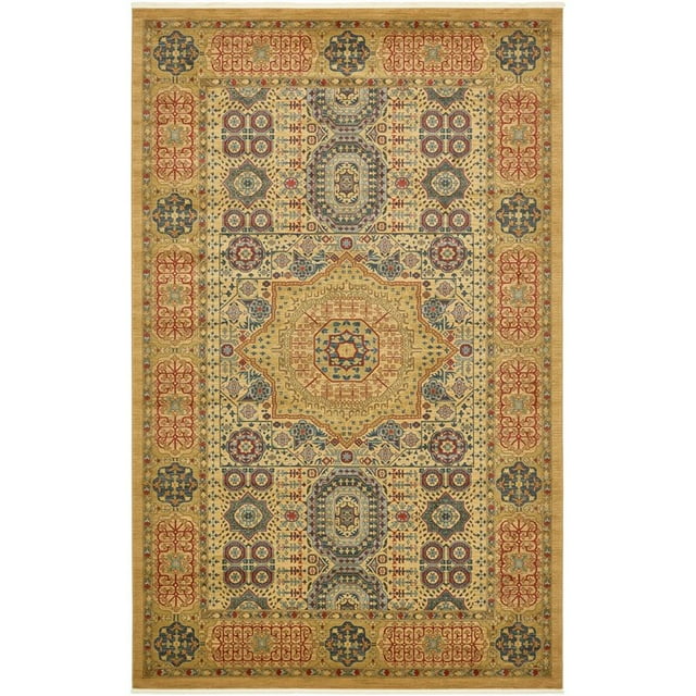 Unique Loom Austin Vintage Area Rug 10' 6 x 16' 5 Rectangular Light Blue/Tan