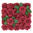 thumbnail image 3 of Ramo de rosas artificiales de espuma de imitación, ramo de flores para boda, boda, evento, celebración, centro de mesa, cumpleaños, Baby Shower, decoración, paquete de 100, 3 of 4