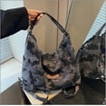thumbnail image 4 of Sunyuer Camouflage Hobo Tote Bag for Women, Large Capacity Canvas Shoulder Bag, Adjustable Strap Multi‑Pocket Casual Crossbody Hobo Purse for Daily Travel Work, 4 of 8