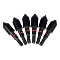 Titan Archery Stay-Tight Steel Bullet Points, 5/16", 100-Grains, 6-Pack, 1478, Black
