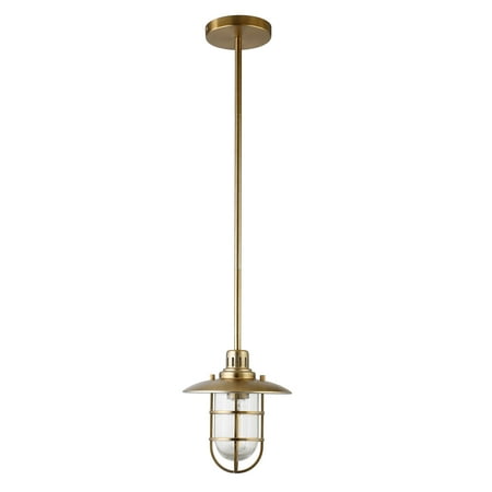 

Evelyn&Zoe Cottage 8 Wide Brass Pendant