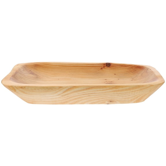 WHAMVOX Wooden Tray Vintage Small Serving 1Pack 9.8X6.3X1.4In
