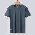 thumbnail image 4 of Leey-World T Shirts for Man Men's Muscle Slim Henley Shirts Crewneck Longline T-Shirt Gym Workout Athletic Shirt Tees with Button(Navy,XL), 4 of 9