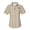 Khaki, variant on Women's UPF 50  UV Protection Shirt, Short Sleeve Fishing Shirt, Breathable and Fast Dry Pale White XL
