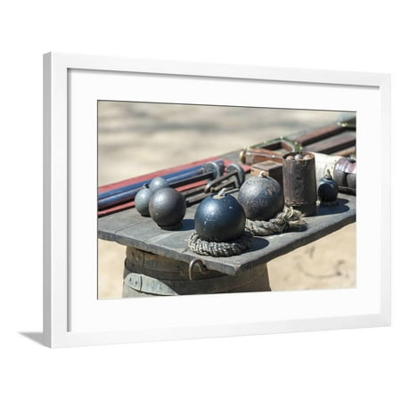 Virginia Commons Center Virginia, Yorktown Victory Center, Continental Army Encampment, Artillery Framed Print Wall Art By Lisa S. Engelbrecht ()