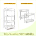 thumbnail image 2 of 4-Tier Standing Shelf Unit with Drainage Baskets – Sturdy Bathroom & Shower Organizer, Over The Toilet Storage, Space-Saving Shelf for Bathroom Essentials, Towels, & Toiletries, 2 of 6