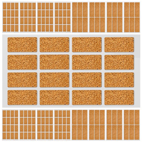 HAMPPLIES Bottle Label Removable Easy Peel Off Chocolate Cork For Milk Storage 24 Sheets