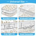 thumbnail image 4 of Plastic Pencil Box Large Capacity Pencil Boxes Clear Boxes with Snap-Tight Lid Stylish Office Supplies Storage Organizer Box Gold Leopard Print Pattern, 4 of 7