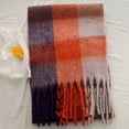 thumbnail image 2 of Prolriy Scarf for Women Fall Winter Scarf Classic Tassel Plaid Scarf Warm Soft Chunky Large Blanket Wrap Shawl Scarves Shawl Scarf, 2 of 4