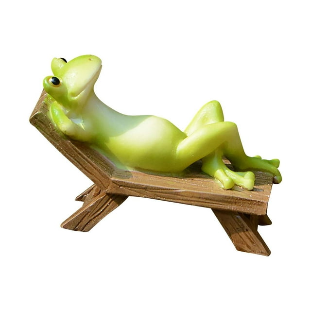 Frogs Ornament Flower Pot Ornament Cute Car Ornament