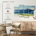 thumbnail image 4 of Elephant Stock Cape Cod Seashore Wall Art - Horizontal Multi Panel Canvas - Living Room Wall Decor - Abstract Multi Panel - Blue And Green Decor By Lanie Loreth - 84" x 54", 4 of 4