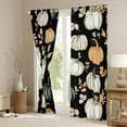 thumbnail image 3 of Manfei Autumn Harvest Pumpkin Blackout Curtains Set of 2 (52x84 Each),Rustic Leaves Window Curtains,Hello Fall Curtains and Drapes For Girls Kids,Microfiber Bedroom Decor, 3 of 6