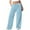 Light Blue, variant on HAiming Plus Size Sweatpants Women Casual Elastic High Waisted Wide Leg Athletic Pants with Pockets