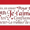 thumbnail image 4 of French Words of Love Cake Stencil Side by Designer Stencils, 4 of 4