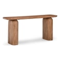 thumbnail image 2 of PEMBERLY ROW Wood Umber Curvilinear Design Console Table, Natural, 2 of 6