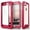 Pink & Clear, variant on ZIZO ION Series for iPhone SE (2020) / iPhone 8 / iPhone 7 Case - Gold & Clear